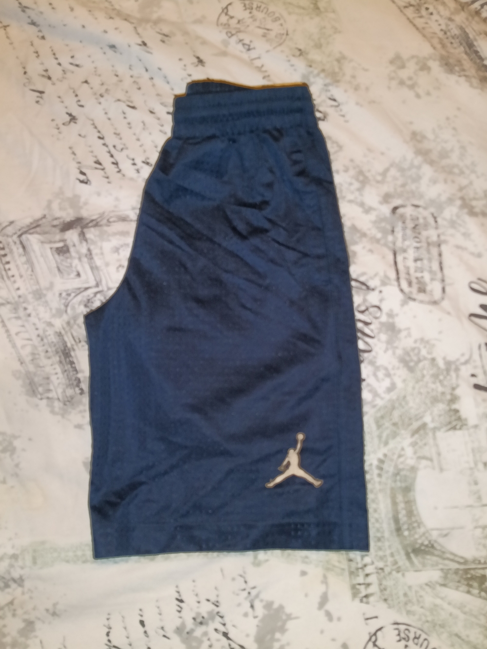 Jordan Boys' Navy Athletic Shorts with Jumpman Logo